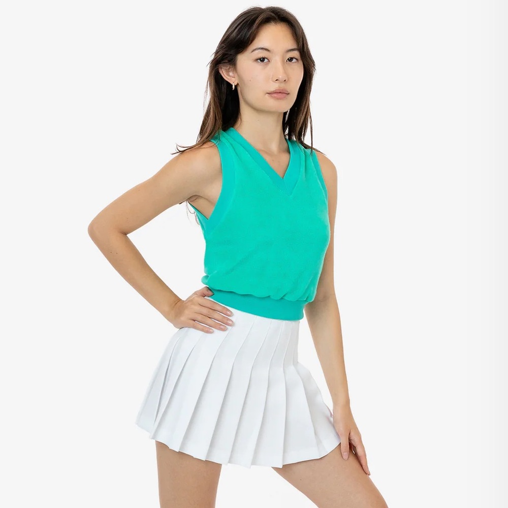 Los Angeles Apparel Loop Terry V Neck Vest